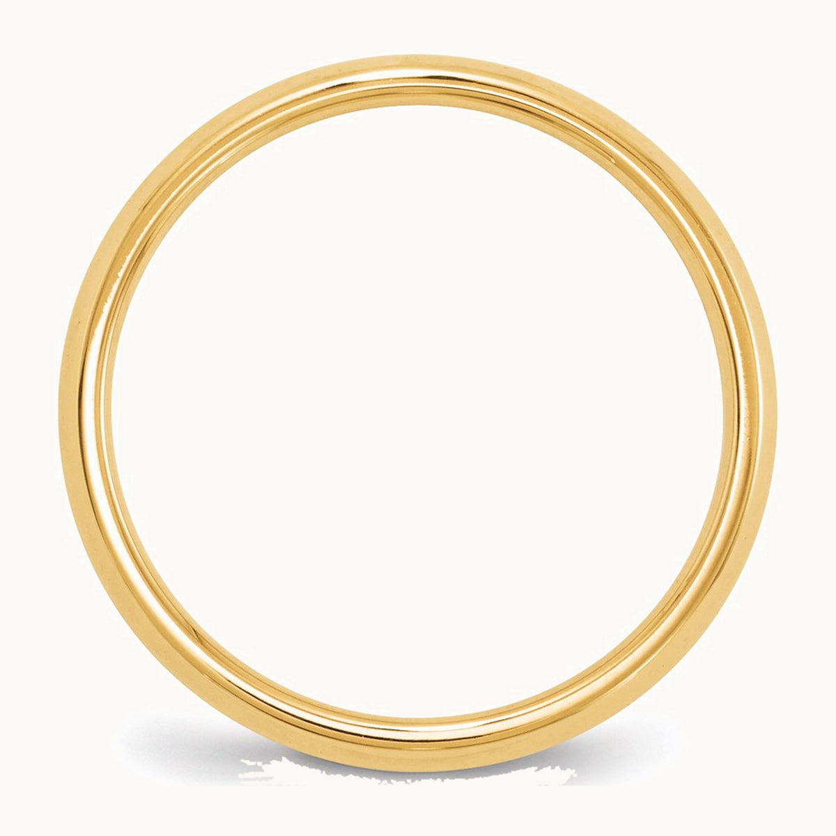 Knife Edge Comfort Fit Band — 14K Yellow Gold, 2.5mm