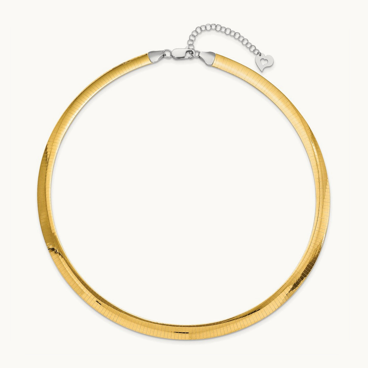 Lt Reversible Omega with extender Necklace — 8mm