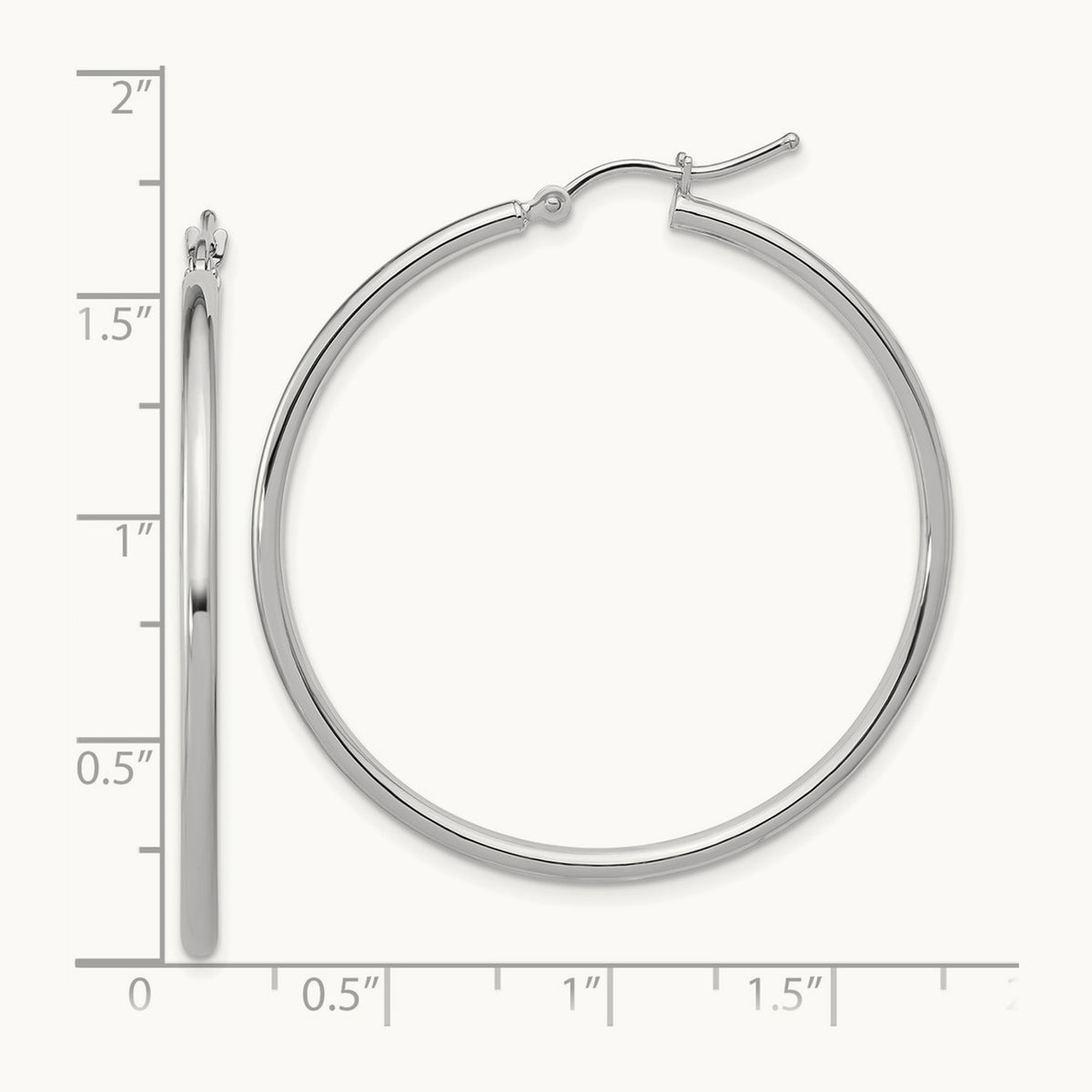 Polished Hinged Hoop Earrings — Leslie's