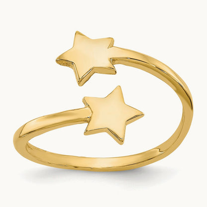 Star Toe Ring, 14K