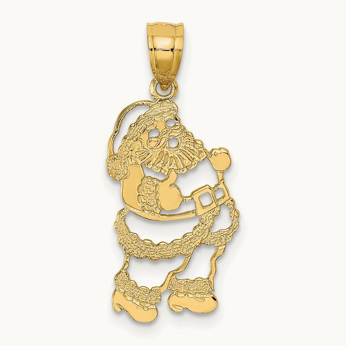Polished Santa Charm, 14K