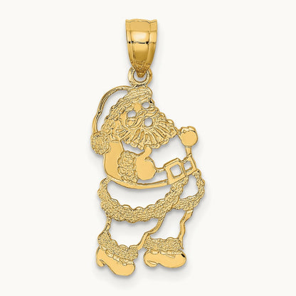Polished Santa Charm, 14K