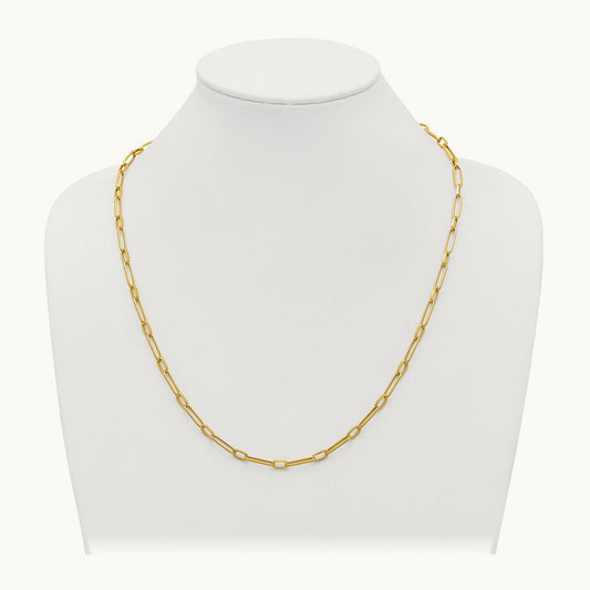 Polished Fancy Oval Link Necklace — photo set