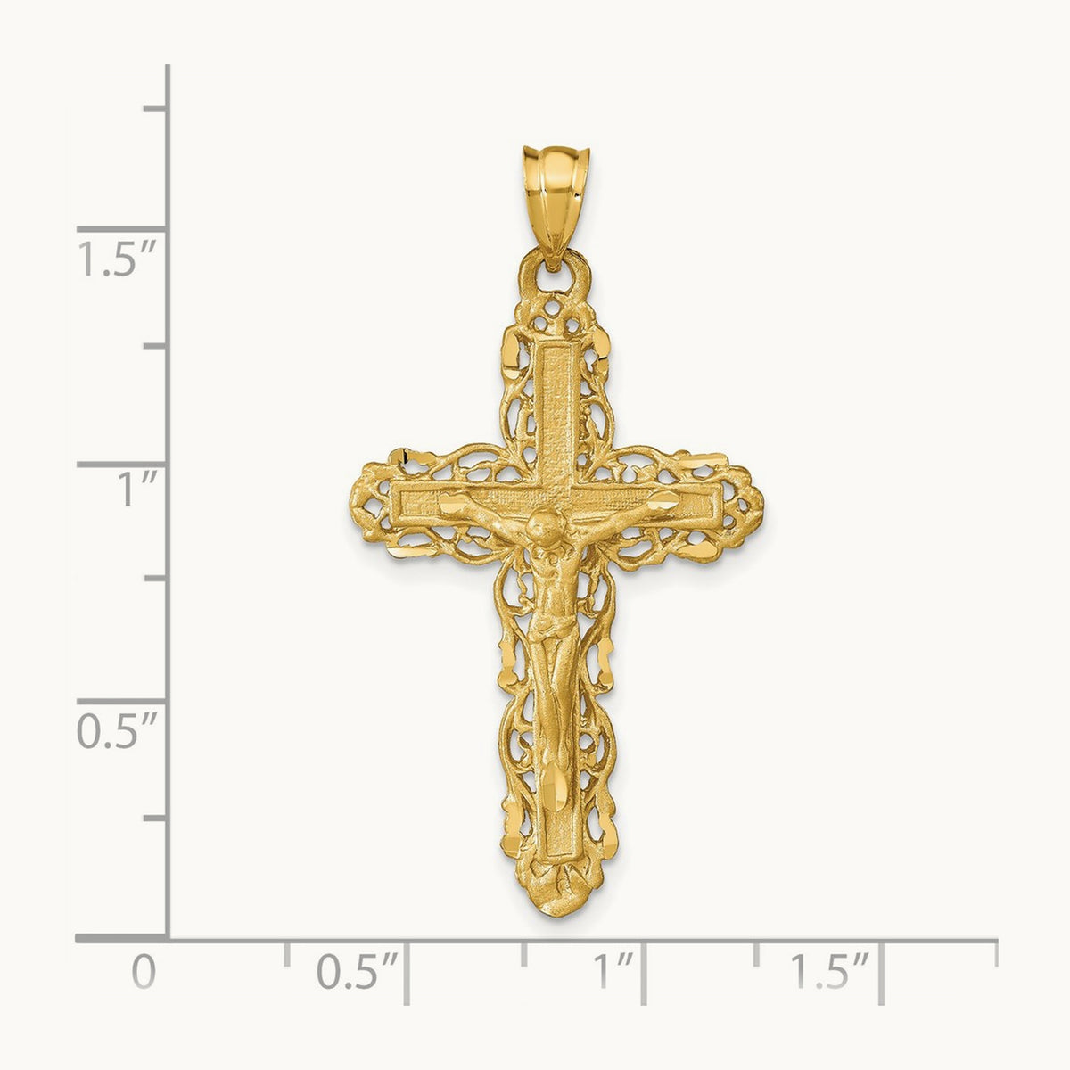 Crucifix Charm, 14K