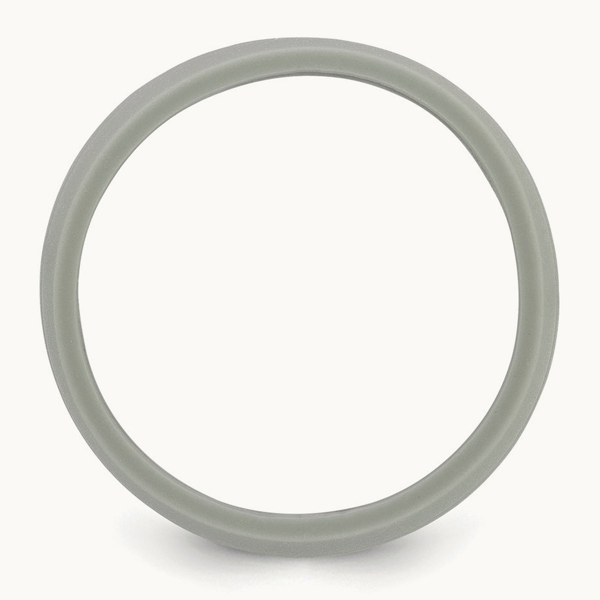 Silicone Light Gray 8.50mm Grooved Band