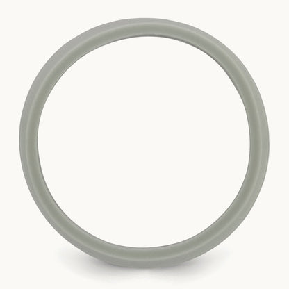 Silicone Light Gray 8.50mm Grooved Band