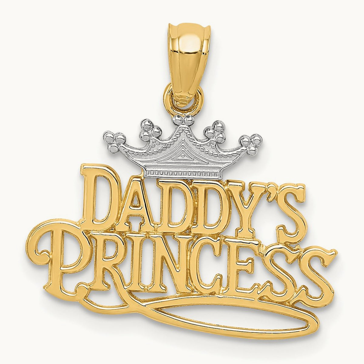 DADDYS PRINCESS Pendant, 14K with Rhodium