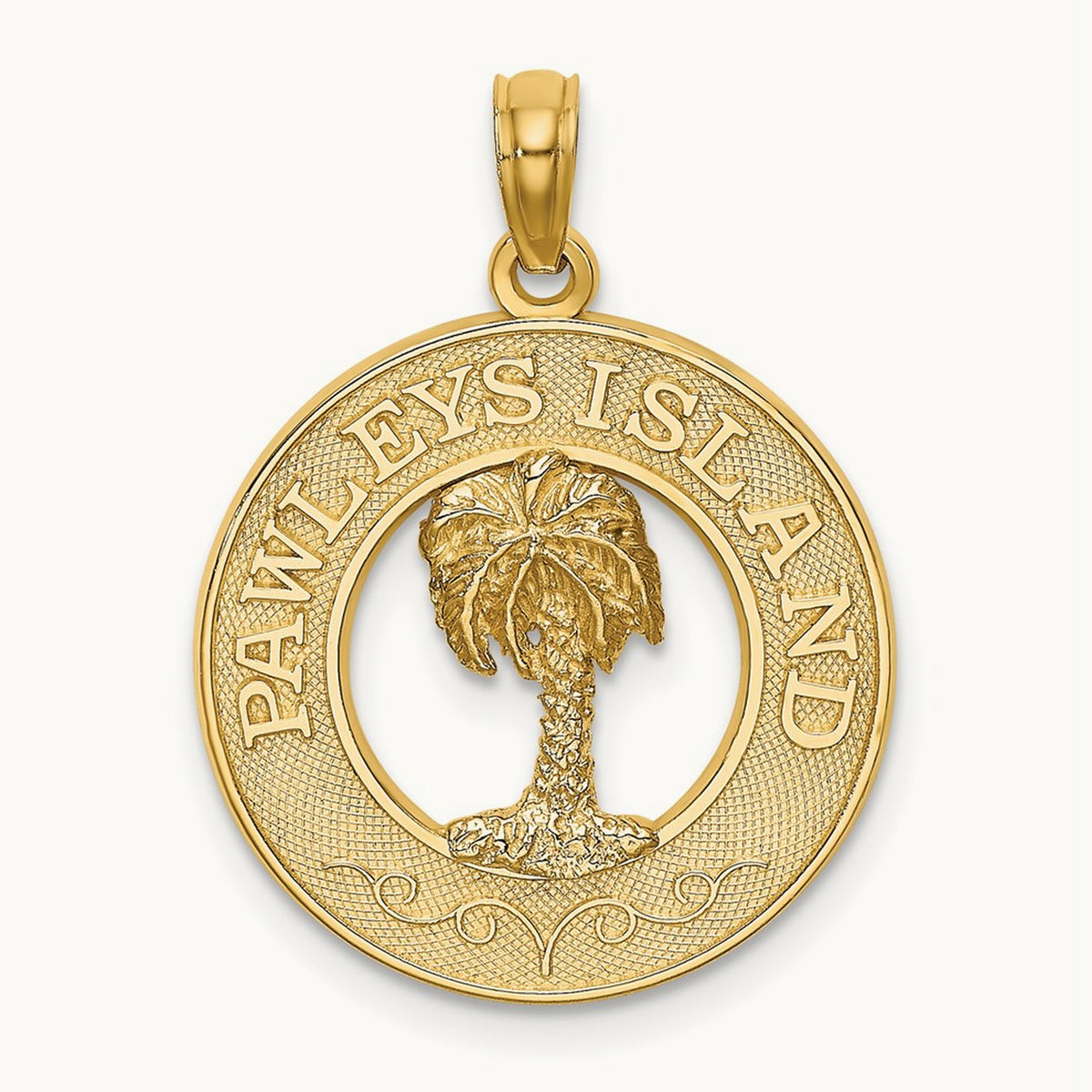 PAWLEYS ISLAND Palm Tree Charm, 14K