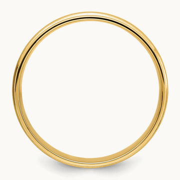 Heavy Comfort Fit Brush Satin Fancy Band, 14K Yellow Gold
