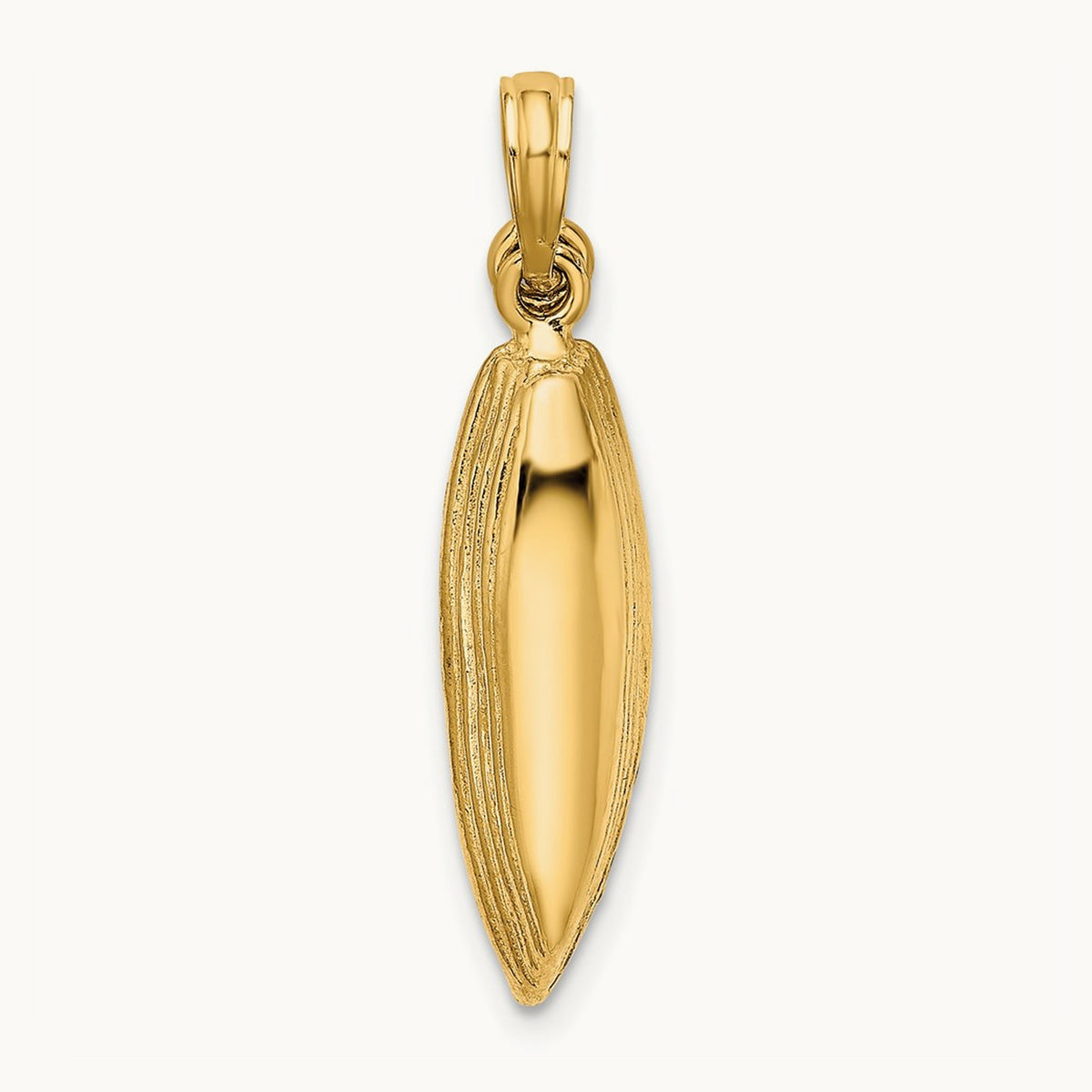 3-D Boat W/Dangling Oars Charm, 14K