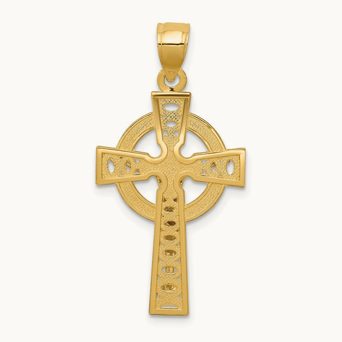 Iona Crucifix Pendant, 14K Two-tone