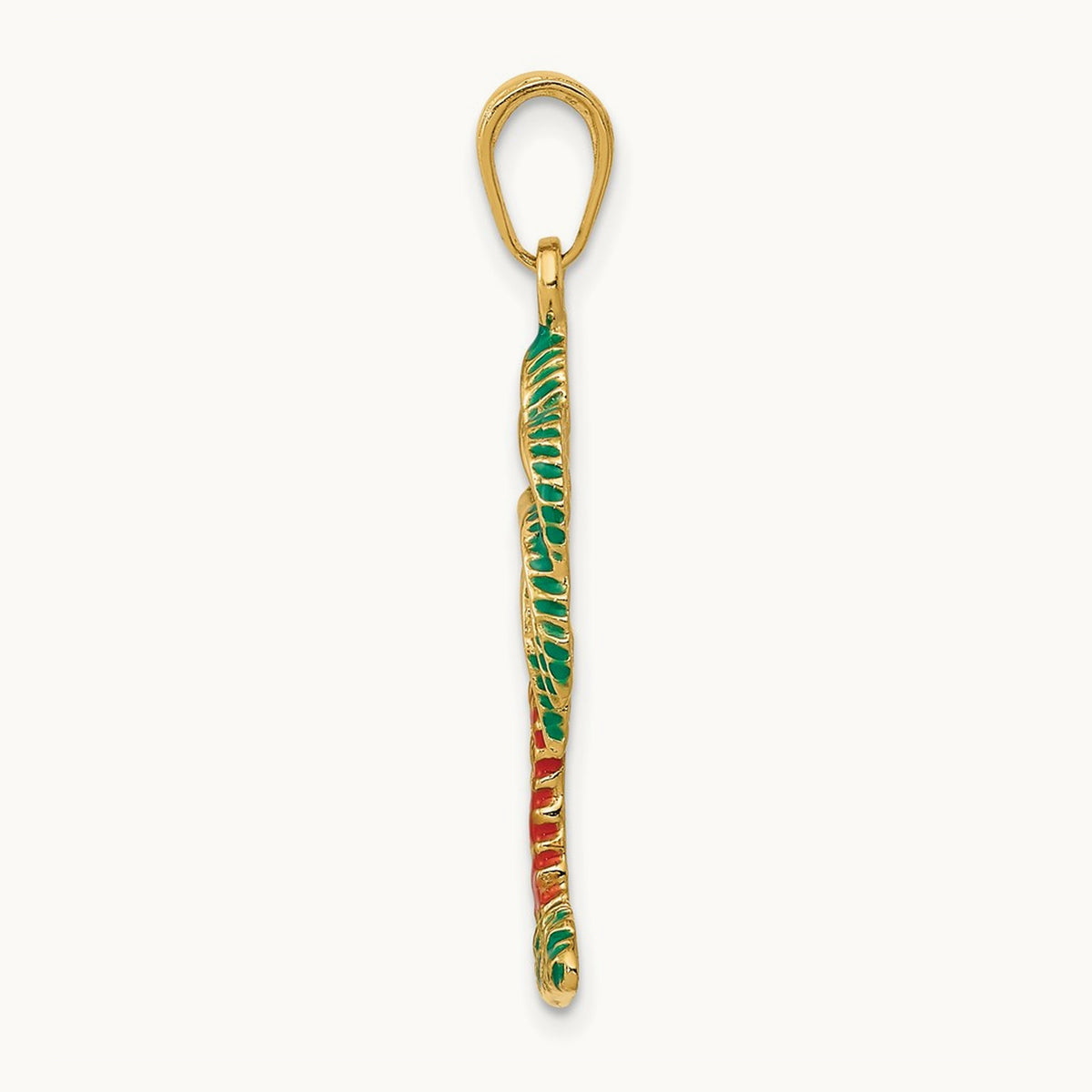Enameled Palm Tree Pendant — photo set