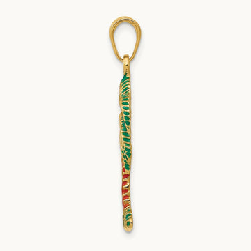 Enameled Palm Tree Pendant — photo set