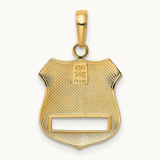w/ Police Badge Pendant — photo set