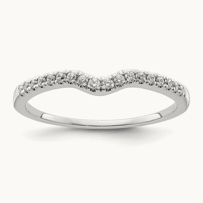 Diamond Wedding Band, 14K White Gold