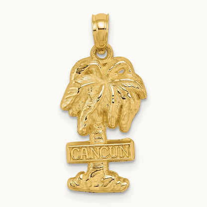 CANCUN Palm Tree Charm, 14K