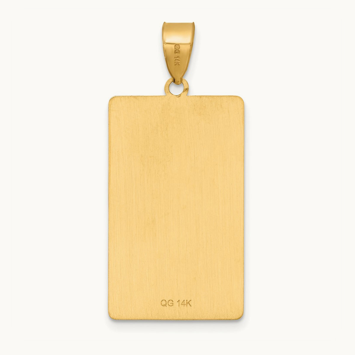 The Tower Tarot Card Pendant, 14K Yellow Gold
