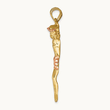 Corpus Pendant, 14K Two-tone Rose