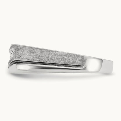 With Black RH Men's Ring, 0.25 ct tw Lab-Grown Diamond