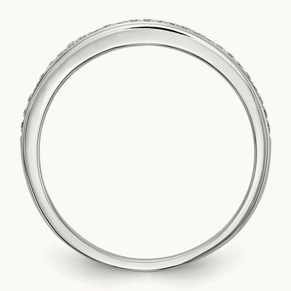 Diamond Wedding Band, 14K White Gold
