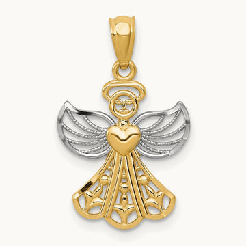 w/ Filigree Angel Pendant — photo set