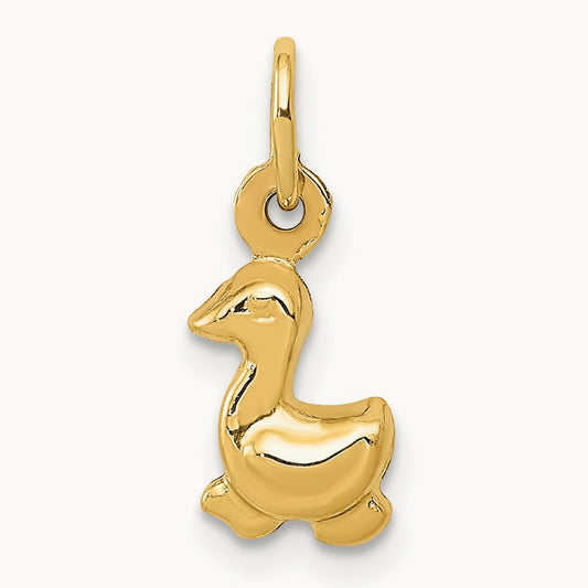 Duck Charm, 14K