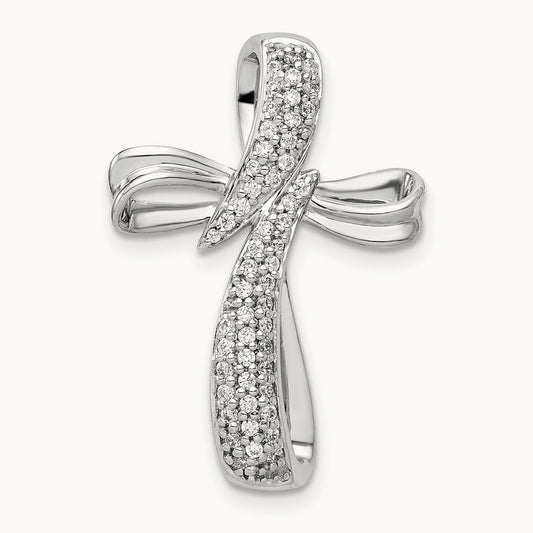 1/4ct. Diamond Cross Chain Slide — photo set