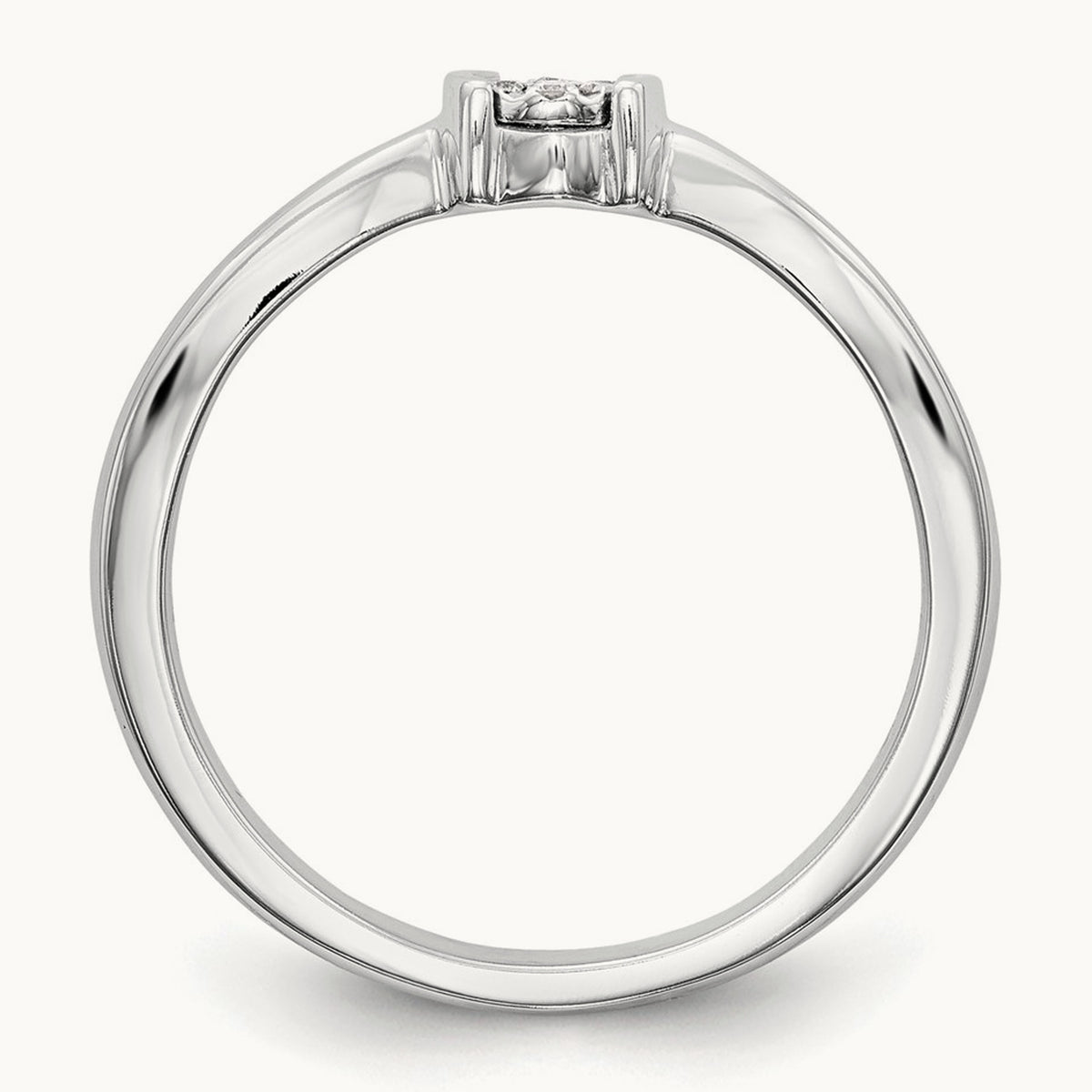 First Promise Complete Diamond Promise/Engagement Ring, 14K White Gold