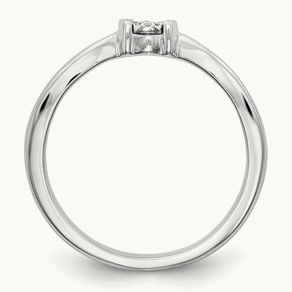 First Promise Complete Diamond Promise/Engagement Ring, 14K White Gold