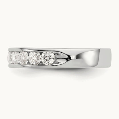 11- Stone Ladies Band Mounting, 2.8mm, 14K White Gold