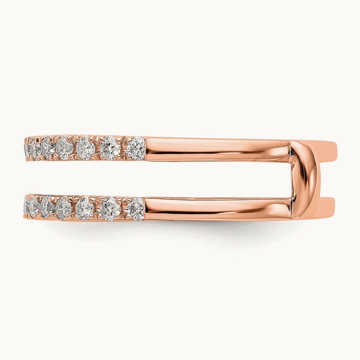 Ring Guard, 0.50 ct tw Lab-Grown Diamond — VS/SI (Great), 14K Rose Gold