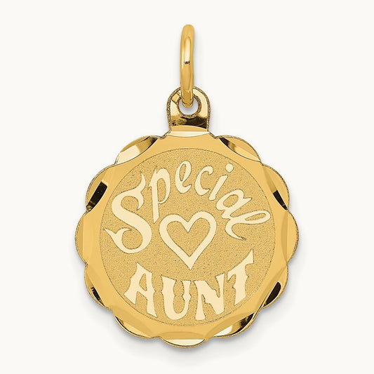 SPECIAL AUNT Charm, 14K