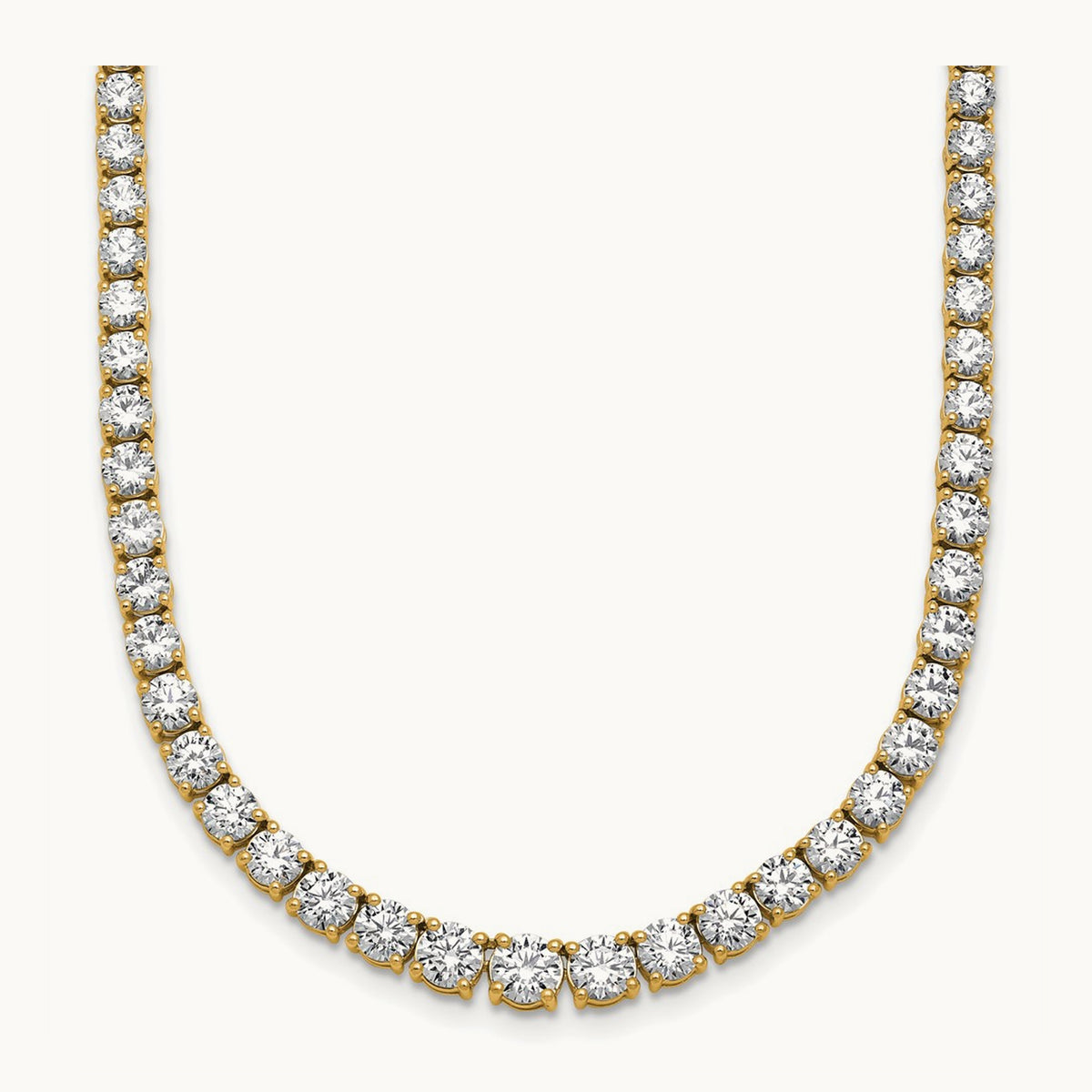 Graduated Tennis Necklace, 14.50 ct tw Lab-Grown Diamond