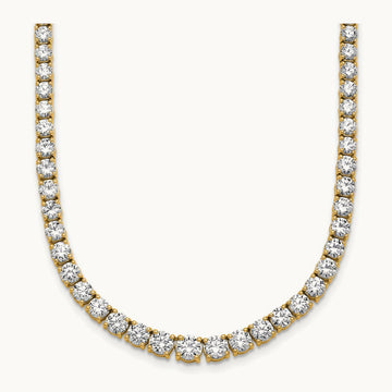 Graduated Tennis Necklace, 14.50 ct tw Lab-Grown Diamond