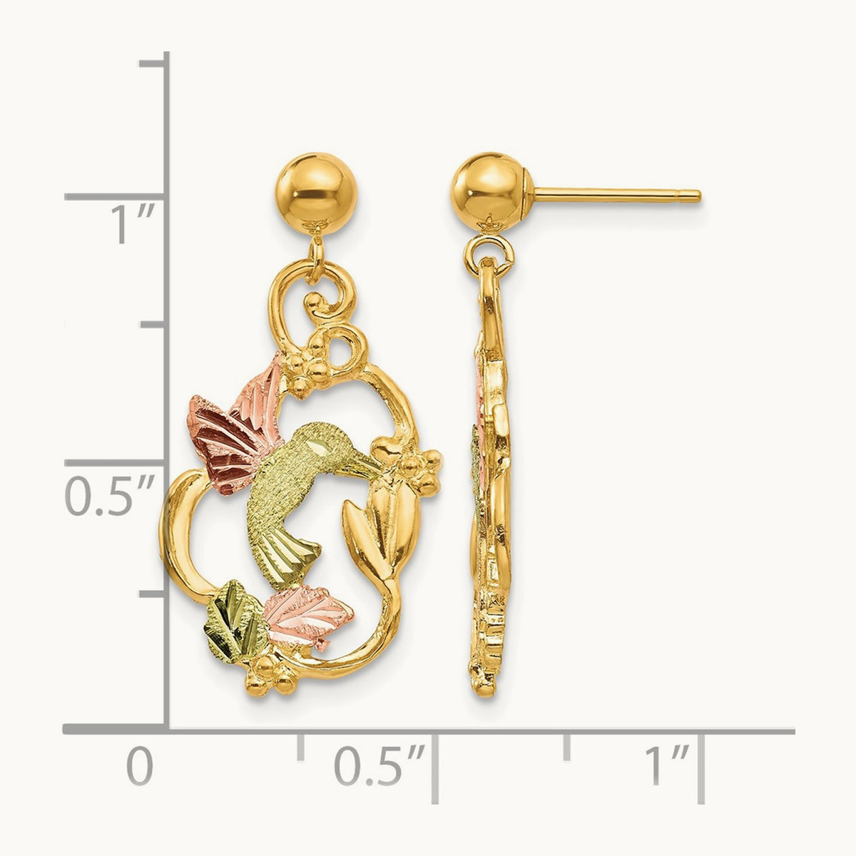 Black Hills Gold Post Earrings