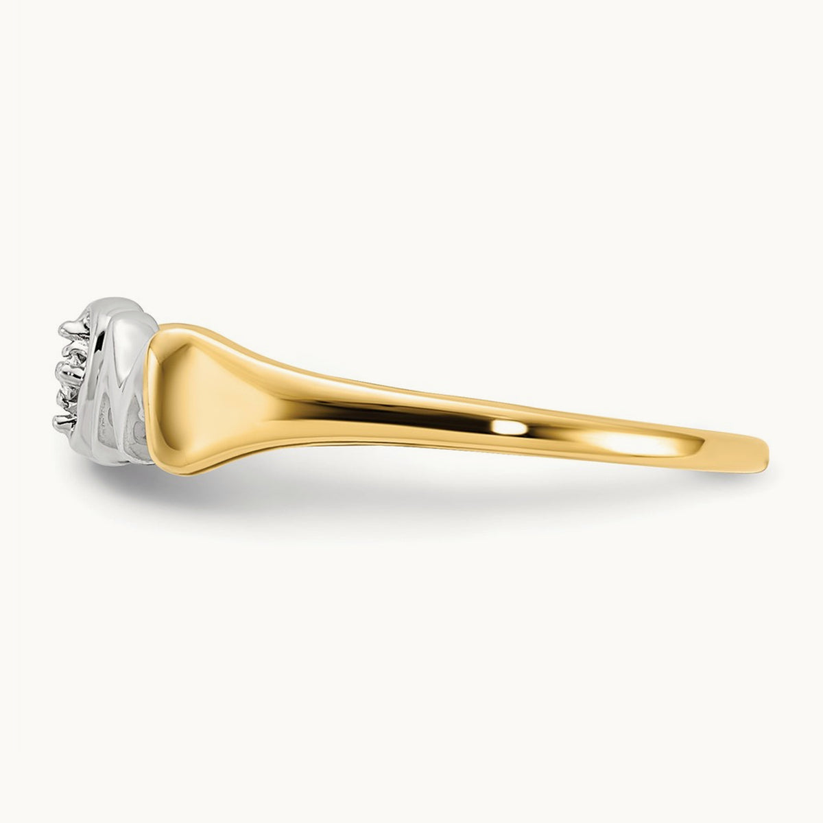 w/Rhodium Diamond MOM Ring, 14K