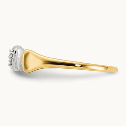 w/Rhodium Diamond MOM Ring, 14K