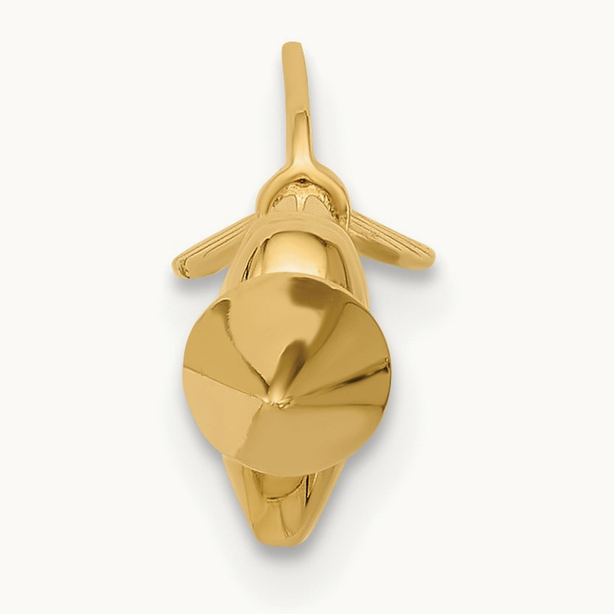 14 Gauge Polished Arrow with Heart Industrial Body Jewelry, 14K