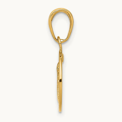 Saint Christopher Medal Charm, 14K