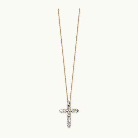 Cross Pendant Necklace, 3.00 ct tw Lab-Grown Diamond