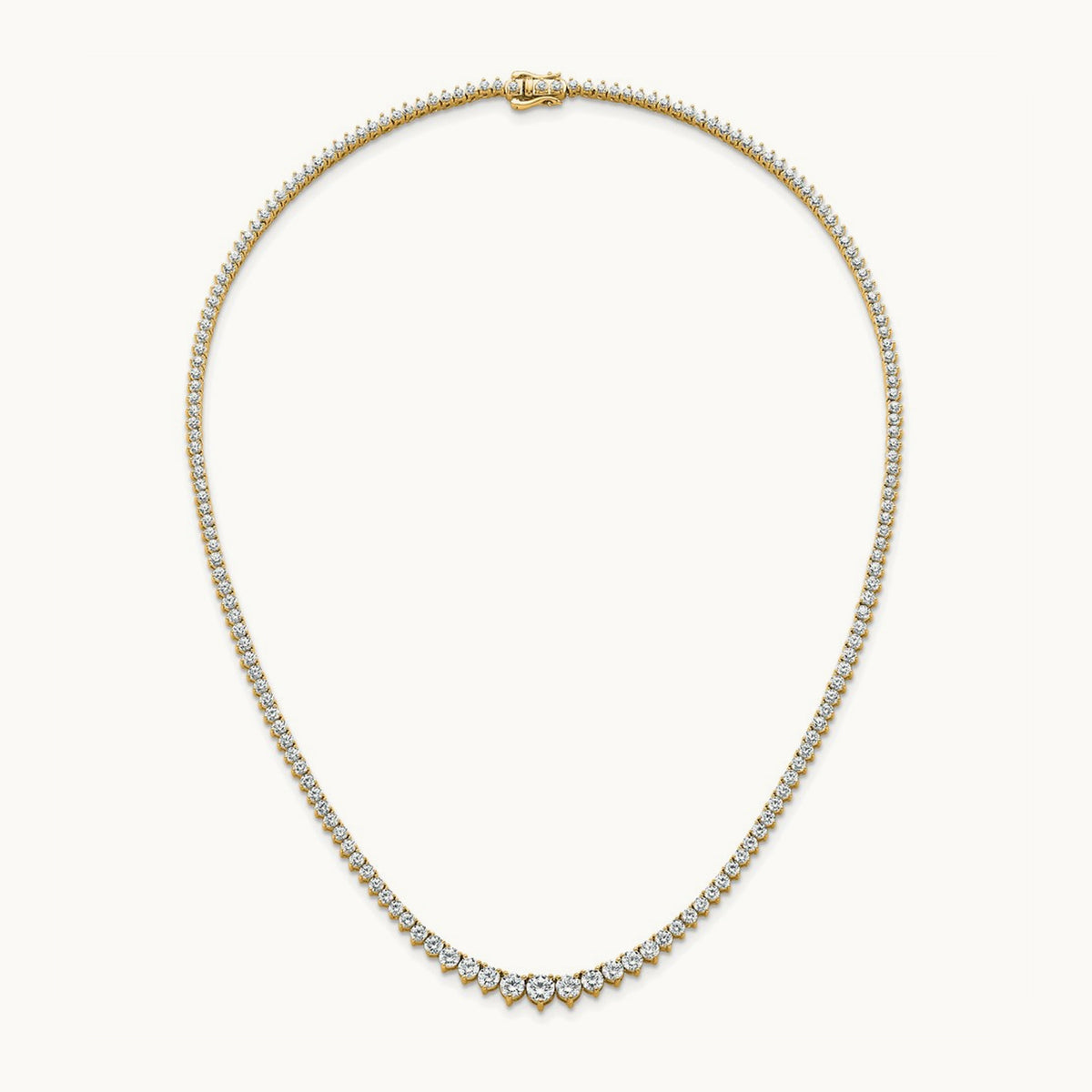 Graduated Tennis Necklace, 11.00 ct tw Lab-Grown Diamond