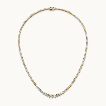 Graduated Tennis Necklace, 11.00 ct tw Lab-Grown Diamond