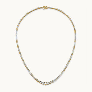 Graduated Tennis Necklace, 11.00 ct tw Lab-Grown Diamond