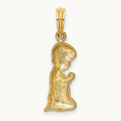 Praying Boy Charm, 14K