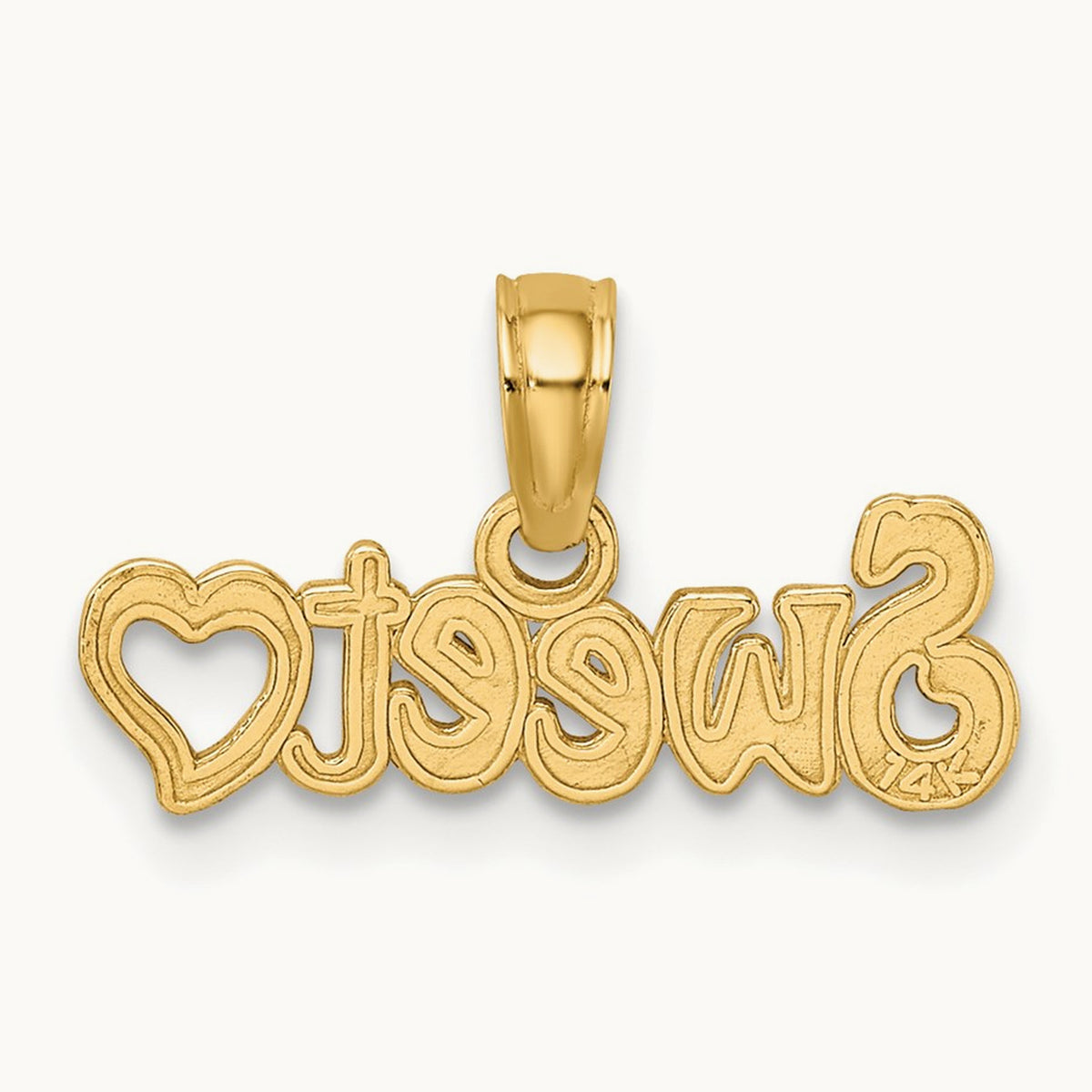 Sweet Heart Charm, 14K