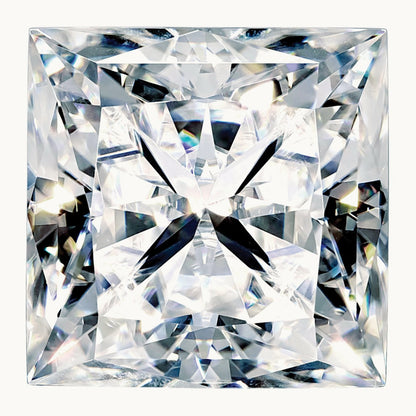 Square Brilliant Pure Light D-E-F Moissanite, 4mm