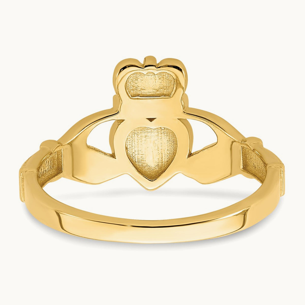 Polished Claddagh Ring, 14K