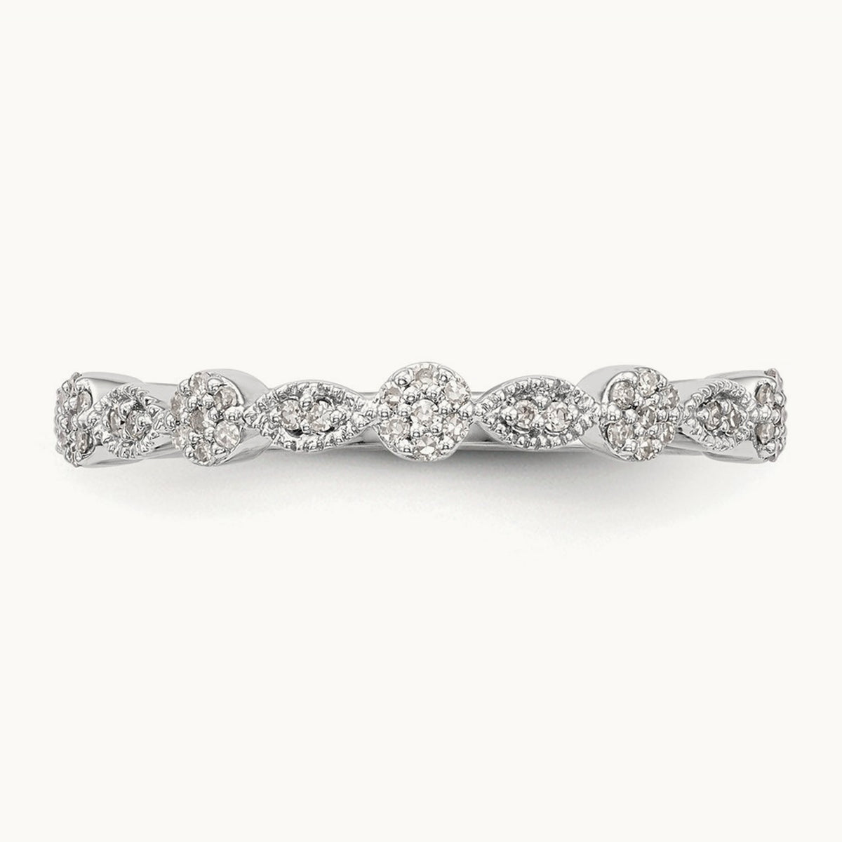 Diamond Band, 14K White Gold