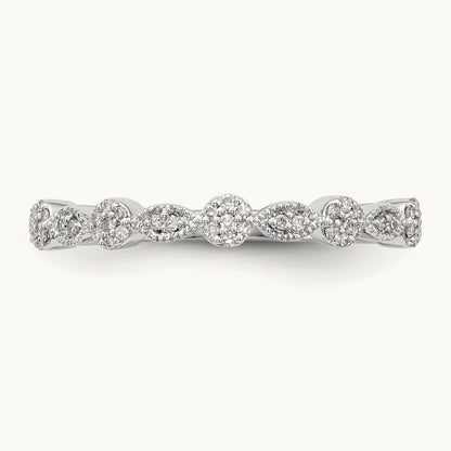 Diamond Band, 14K White Gold