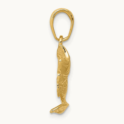 Small Fish Charm, 14K